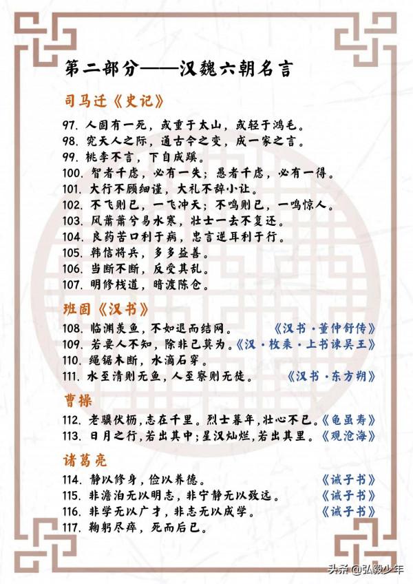 中華上下五千年,國學經典400句!值得熟讀和借鑑 中華上下五千年,國學經典400句!值得熟讀和借鑑