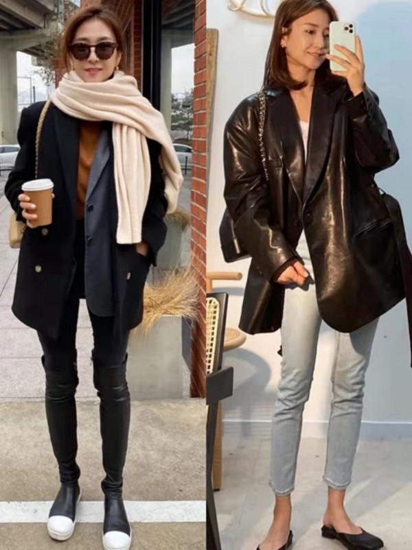 今年秋季火了一種搭法，叫“廓形西裝+小腳褲”，時髦顯高又洋氣