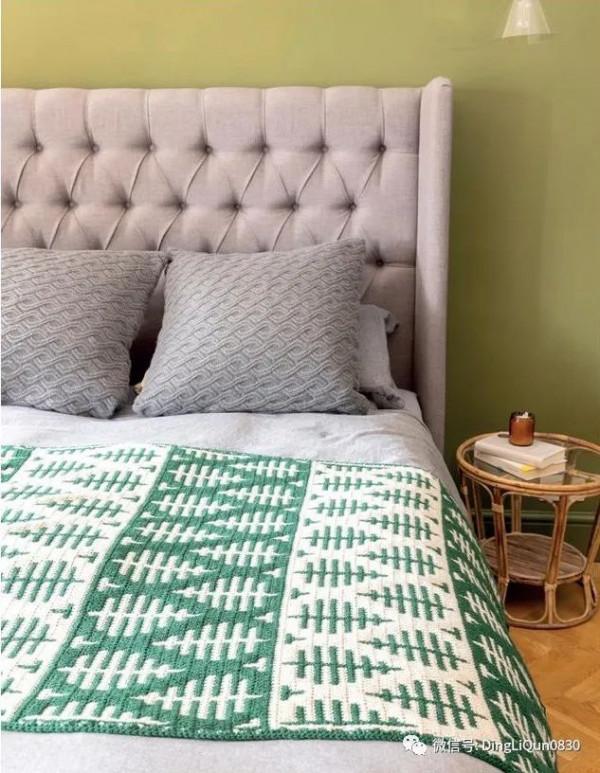 「針織作品」最新的用馬賽克編織技術製作的毯子及家居小物