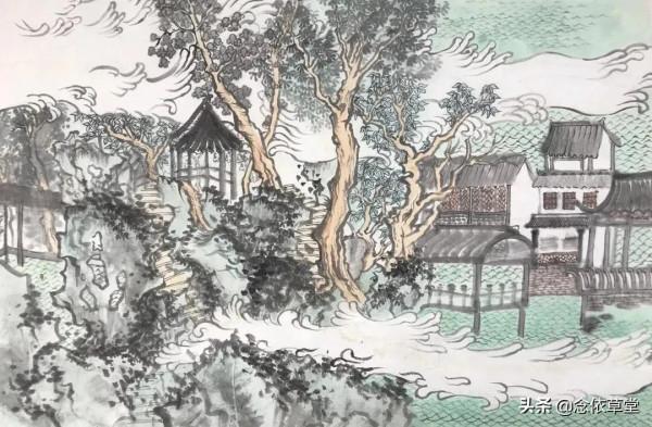 渤海大學中國畫研究生龐偉偉山水作品欣賞—念依草堂第118期 渤海大學中國畫研究生龐偉偉山水作品欣賞—念依草堂第118期