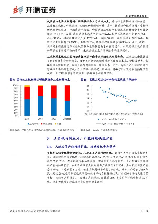 「企業報告」全球鋰電負極龍頭,正負極齊擴產迎加速發展 「企業報告」全球鋰電負極龍頭,正負極齊擴產迎加速發展