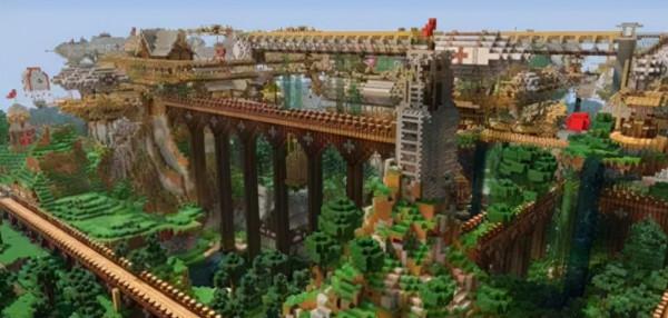 《我的世界》裡大佬造房，巨佬建海港，只有我在流浪