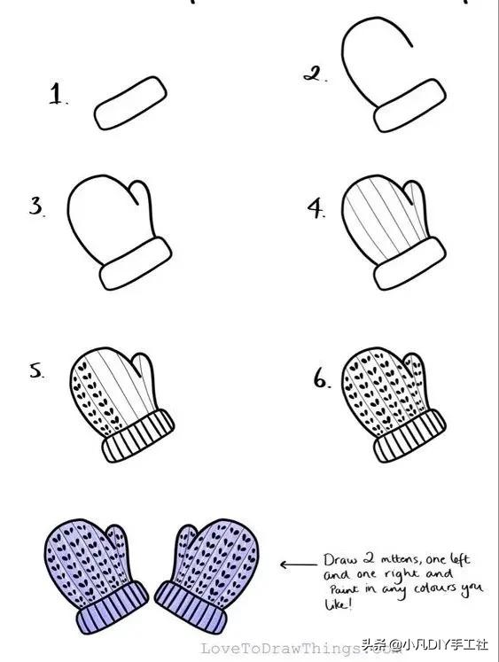 簡單好看的冬季簡筆畫