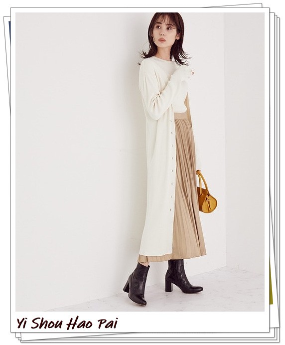 白色開衫的秋季輕熟風搭配示範!3種長度24例穿搭look分享 白色開衫的秋季輕熟風搭配示範!3種長度24例穿搭look分享