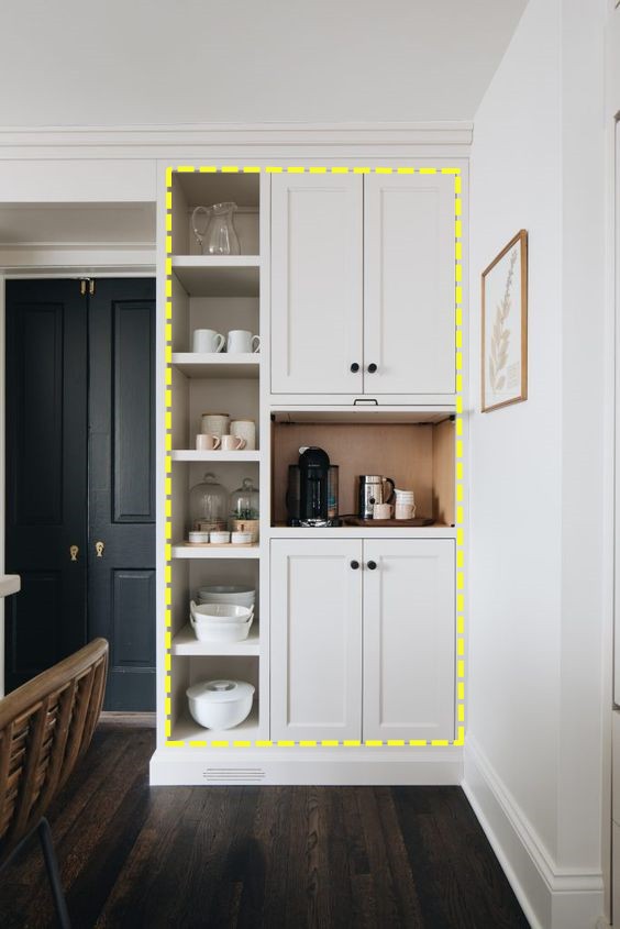 早曉得就好了，廚房側邊裝黑框玻璃櫃，不擋採光，還多出2倍儲物