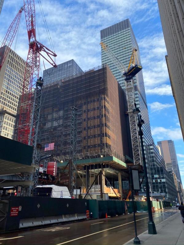 美國在建最高樓&mdash;&mdash;摩根大通全球總部，施工加速，美國網友嗨翻天