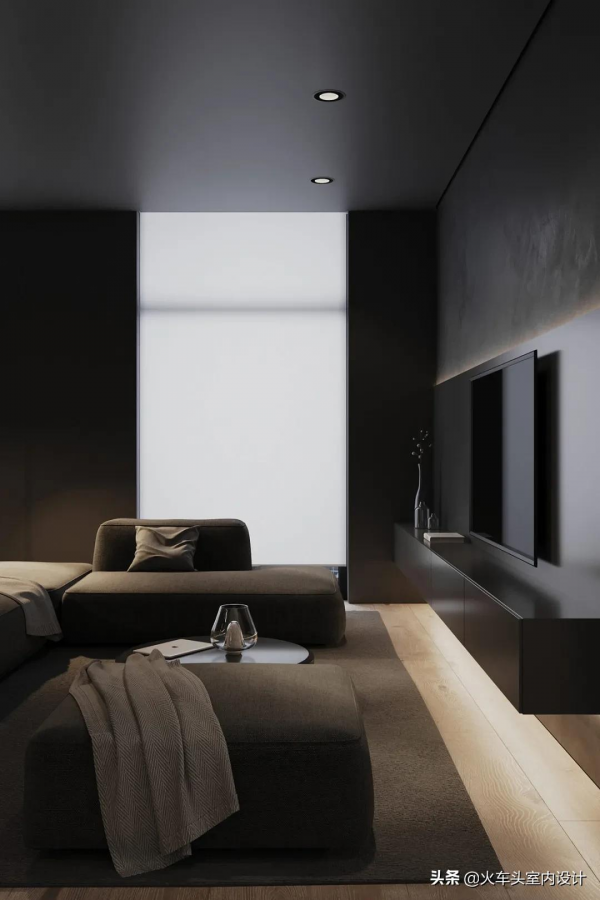 高階黑公寓設計，酷