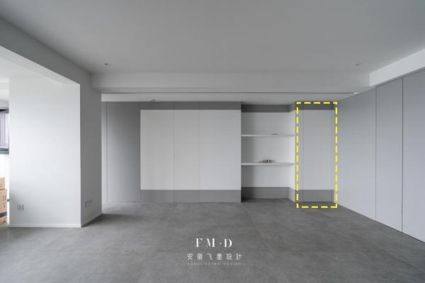 260㎡大平層“真愛”設計，背景牆設隱形門藏衛生間，不破壞美感