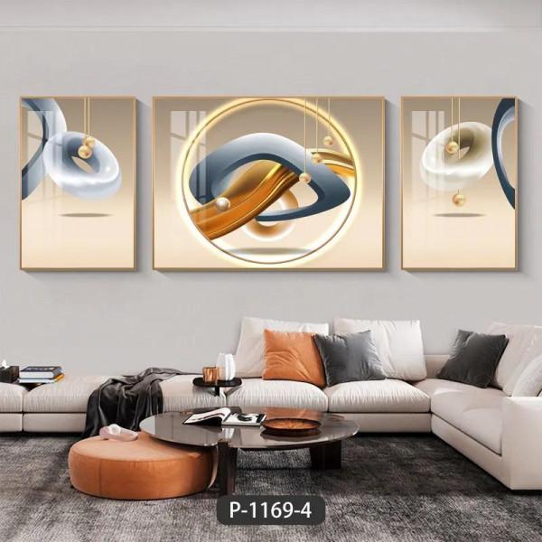 沙發背景三聯畫