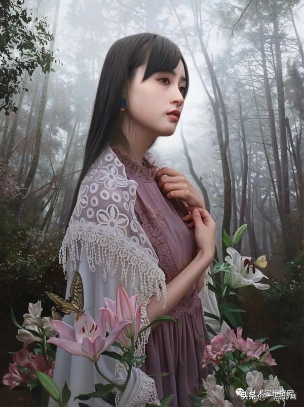 日本 岡靖知 寫實作品欣賞