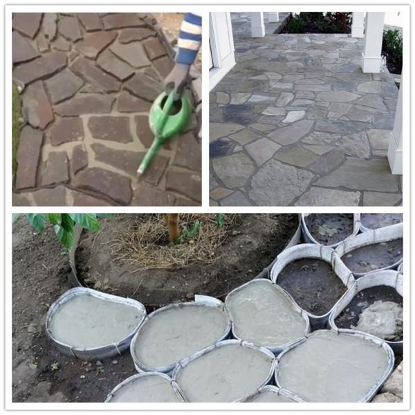 用紙板將水泥框起來現澆,人造石鋪院子地面,比純打水泥價效比高 用紙板將水泥框起來現澆,人造石鋪院子地面,比純打水泥價效比高