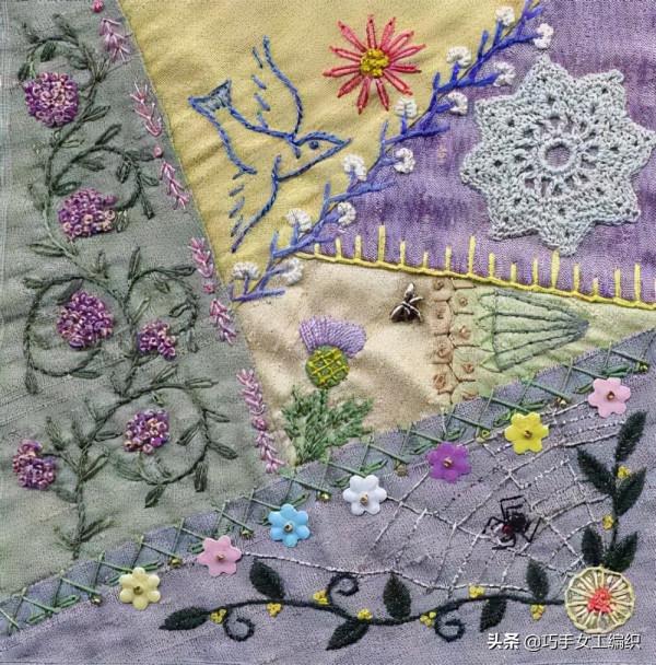 再碎的布頭亂拼亂縫，用這個方法，能做一大堆，美感瞬間提升了