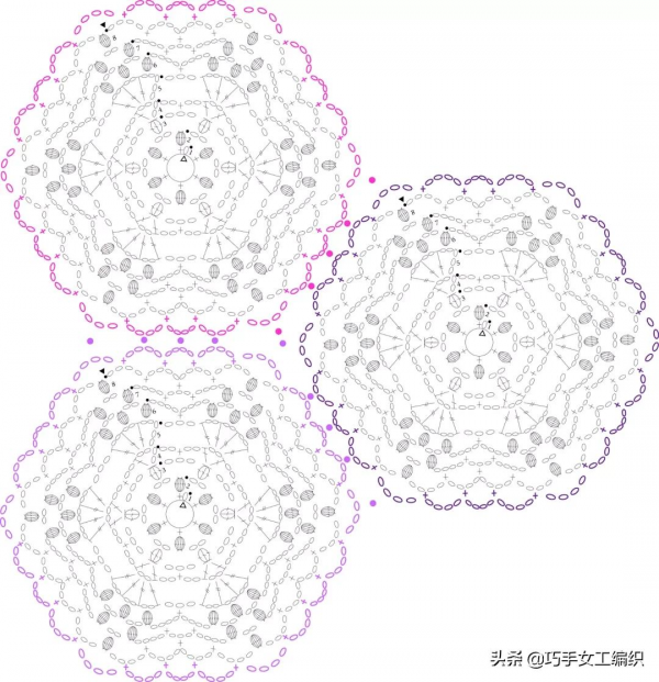 鉤編留下太多的零線，幾十種六角的鉤法，讓你家美出花來