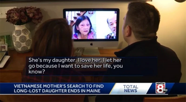 越戰時期，越南女子與美國士兵生下女兒，分離44年後母女終於重逢