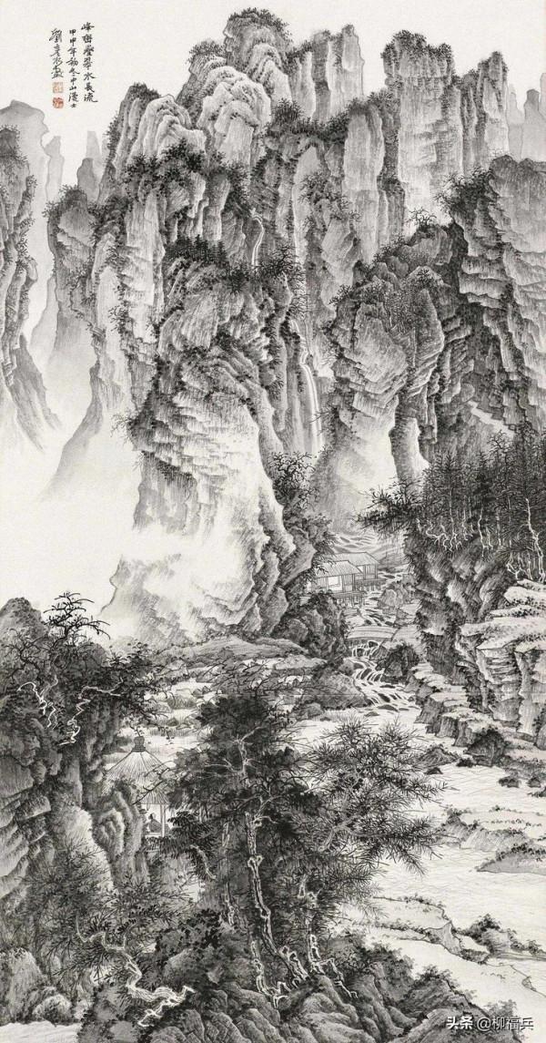 名家山水畫《疊翠圖》欣賞