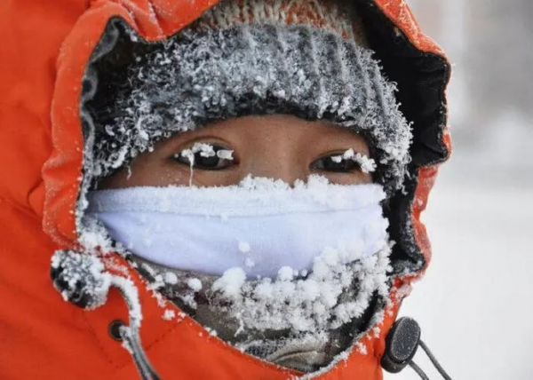 超級寒流橫跨中國日本韓國-----中國北部冰點以下區域非常嚴重