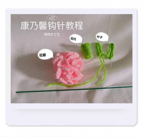 100種花卉勾法第2種-康乃馨（附圖解教程）