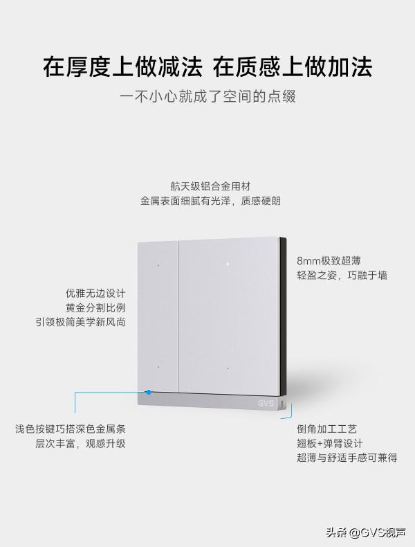 GVS開年上新｜華爾茲智慧按鍵面板，優雅上場
