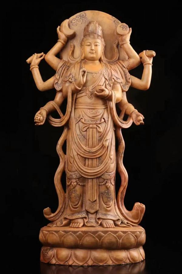 壽山石舊物老齡手雕創作品