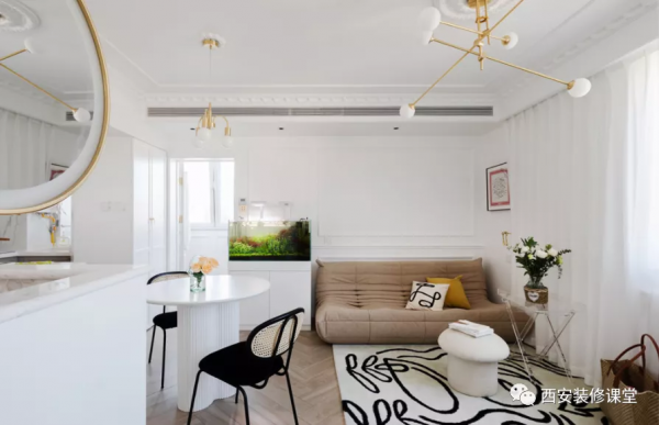 60㎡一室一廳法式小宅，兩人的浪漫家