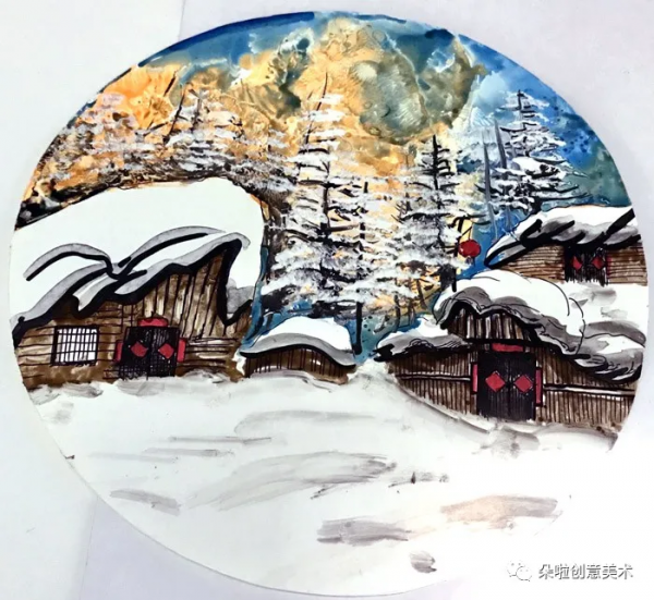 範畫 | 冬天來啦！一起來畫出北國風光雪鄉之夜的美麗吧