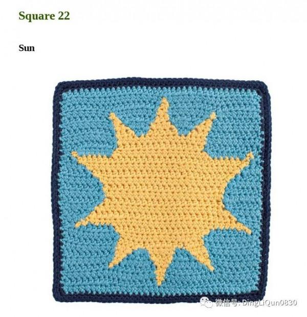 「鉤編圖解」28個經典的雙面彩色編織圖案，製作家居小物很好用