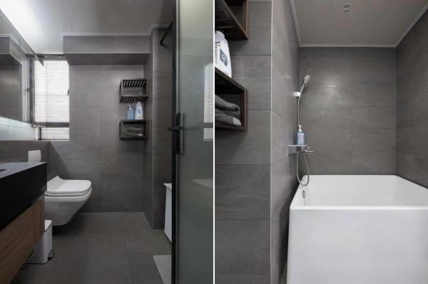 125㎡現代簡約風，黑白灰+木色，高階又大氣，進門就被迷住了