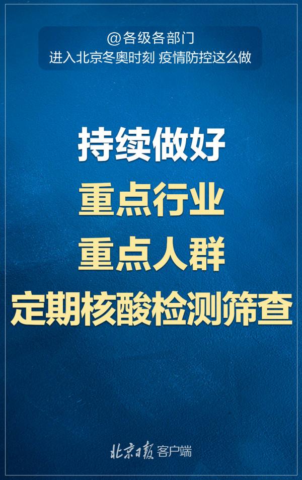 各級各部門注意！進入北京冬奧時刻，疫情防控這樣做