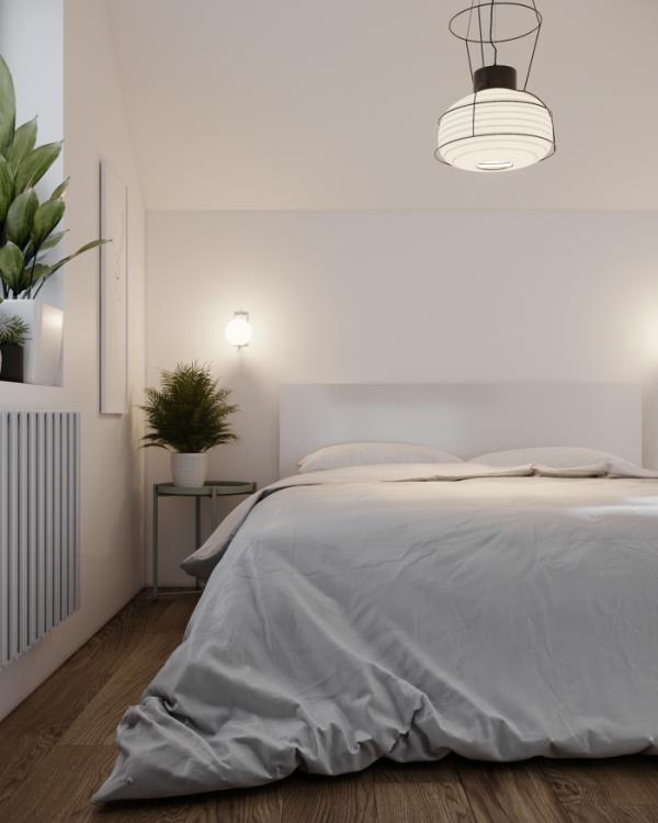 極簡主義，白色主調使得整體更加舒適、簡單、整潔