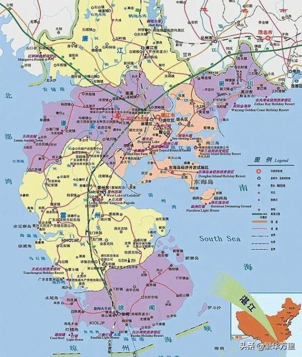 廣東省的區劃調整，21個地級市之一，湛江市為何有9個區縣？