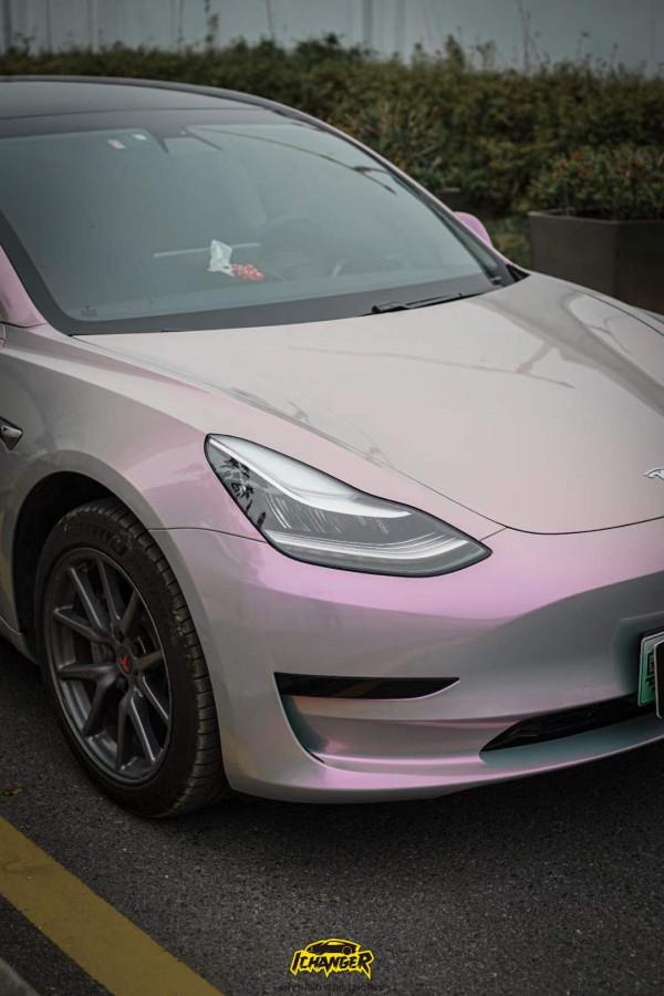 特斯拉MODEL3汽車Ichanger（ICR）改變者改色膜夢幻火山灰