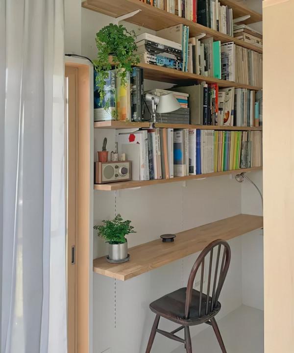 35㎡老破小爆改神作！裝下兩個書房、植物園、三分離衛生間