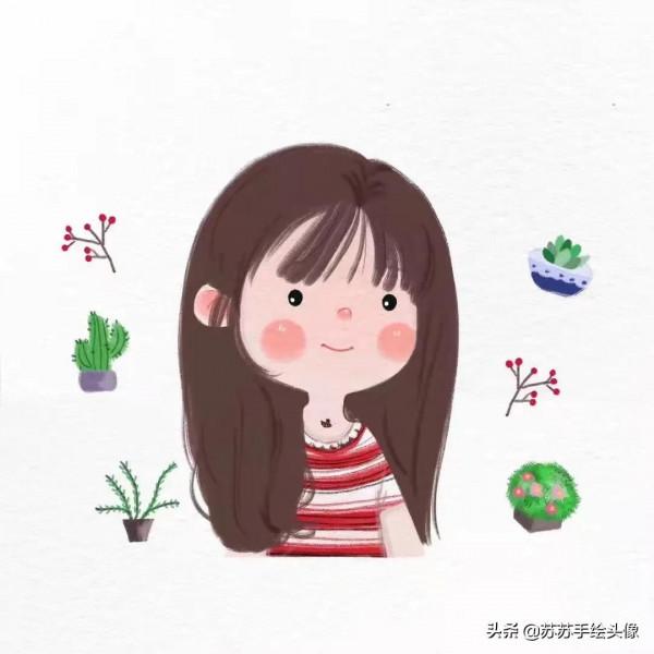 換個頭像吧，卡通動漫女生頭像，呆萌可愛 簡單有趣
