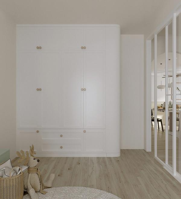 白色簡約家裝設計，乾淨利落的戶型