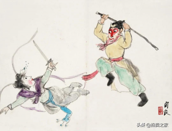 齊白石張大千李可染等人的小品賞析