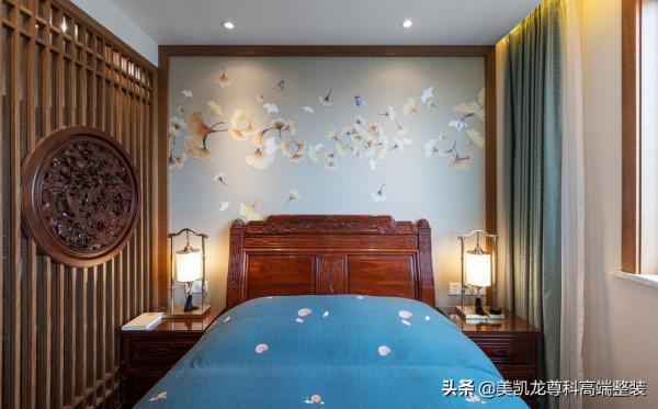 110㎡中式風，純紅木傢俱穩重而大氣，爸媽都愛