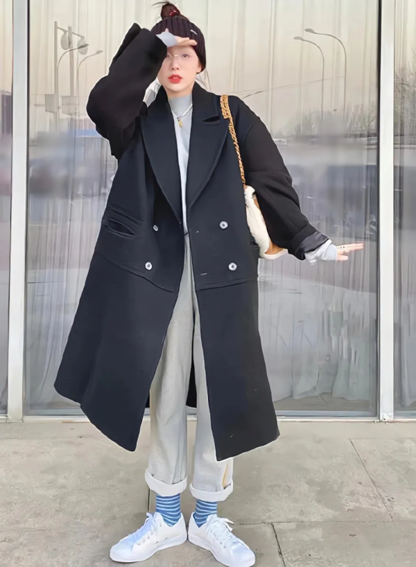大衣+毛衣,大衣+連衣裙,保暖顯瘦時髦炸了 大衣+毛衣,大衣+連衣裙,保暖顯瘦時髦炸了