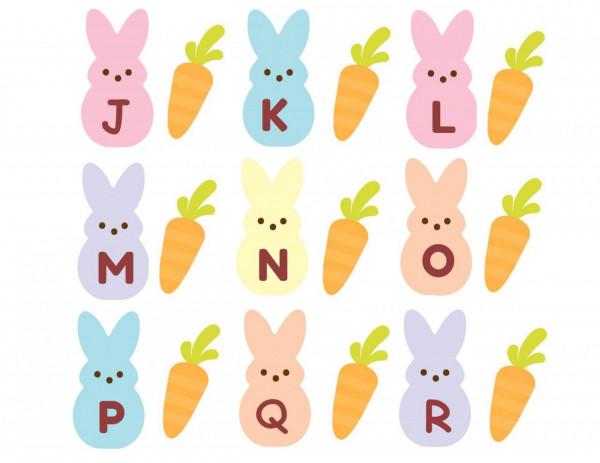 小熊早教資源免費分享｜小兔子吃蘿蔔字母安靜書