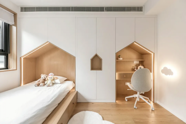 110㎡現代北歐風格新房裝修，把遊樂場搬回家