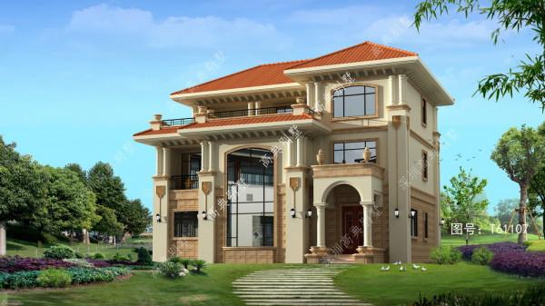 歐式三層別墅，外觀高貴不失雍華，將建築的美感體現得淋漓盡致