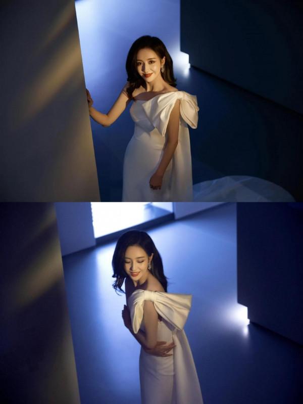 佟麗婭最新白色露肩長禮服 佟麗婭最新白色露肩長禮服
