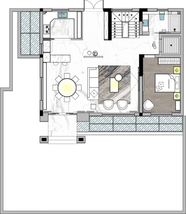 揭秘450㎡別墅的高階蛻變,上下6層客廳挑高6.4m,高階大氣很耐看 揭秘450㎡別墅的高階蛻變,上下6層客廳挑高6.4m,高階大氣很耐看