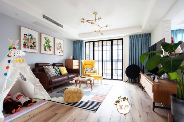 38萬打造150㎡北歐三居室,客廳砌了半堵牆,多出了一個小書房 38萬打造150㎡北歐三居室,客廳砌了半堵牆,多出了一個小書房