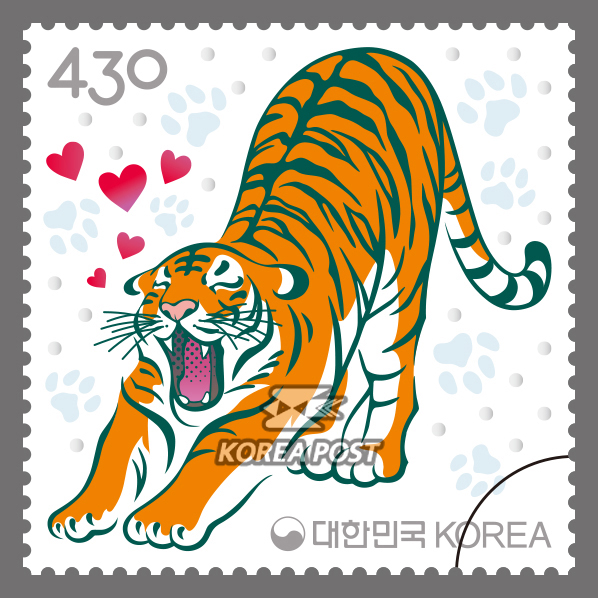 韓國將發行虎年生肖郵票