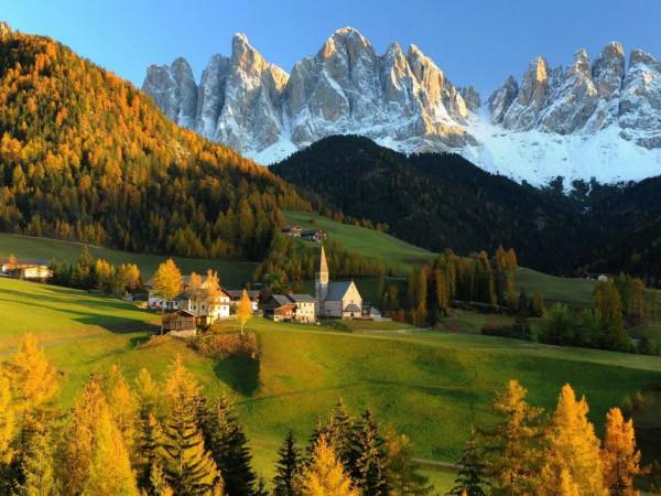 自然美瑞士風光