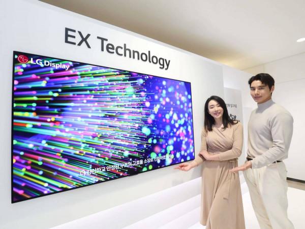 LG Display釋出畫質升級的次世代電視面板“OLED.EX” LG Display釋出畫質升級的次世代電視面板“OLED.EX”