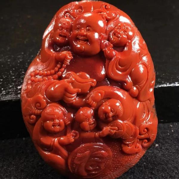 收藏級帶原皮的瓦西料南紅 收藏級帶原皮的瓦西料南紅