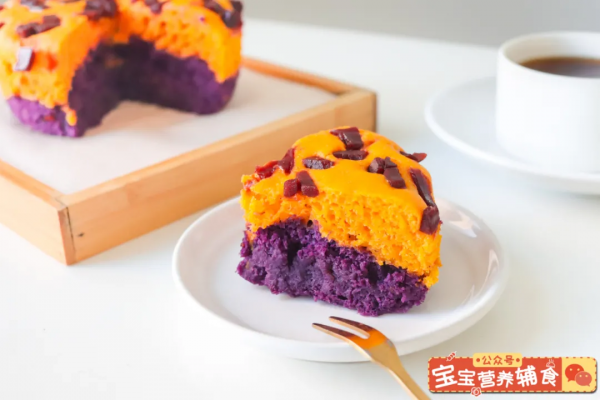 今日食譜「南瓜紫薯糕」~寶寶輔食