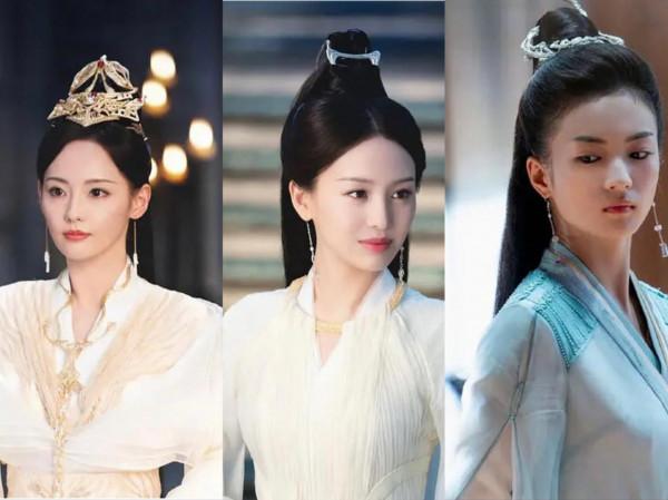 三部劇共用一款髮飾，千篇一律的古裝造型，真的看膩了