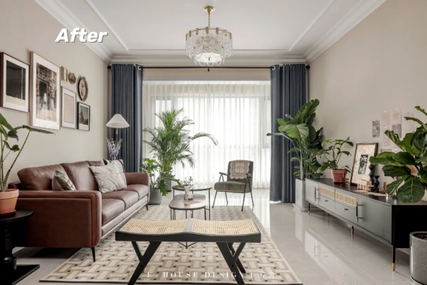 不界定風格，將喜歡元素和顏色混搭 122㎡ 精裝房復古文藝又工業範